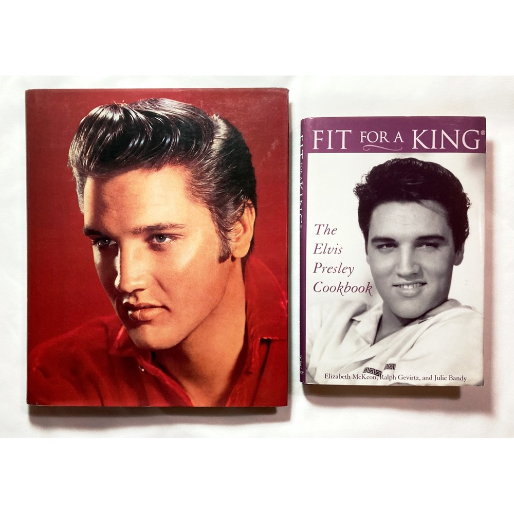 Elvis Fit for a King Cookbook + Elvis Life Magazine Coffee Table Book